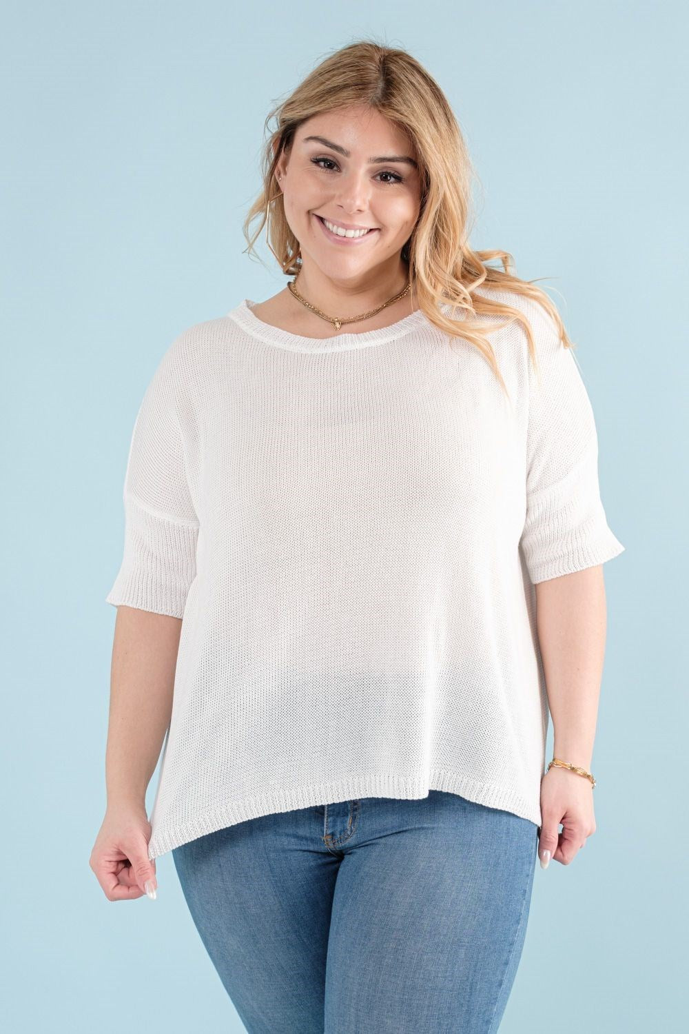 Knit Short Sleeve Top