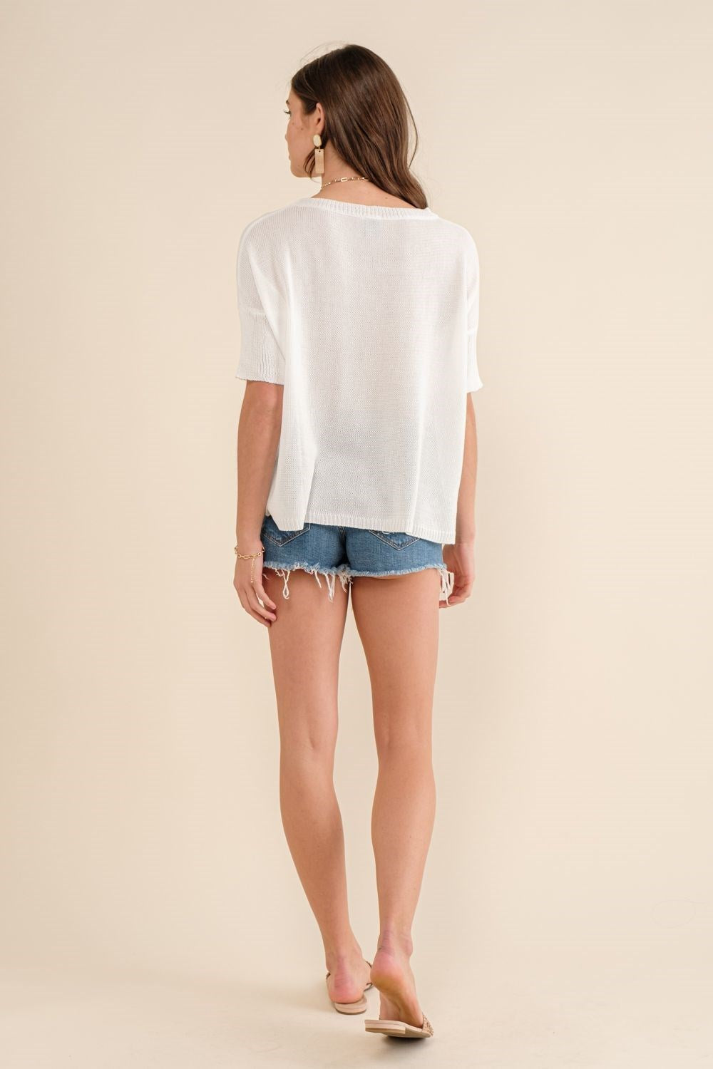 Knit Short Sleeve Top