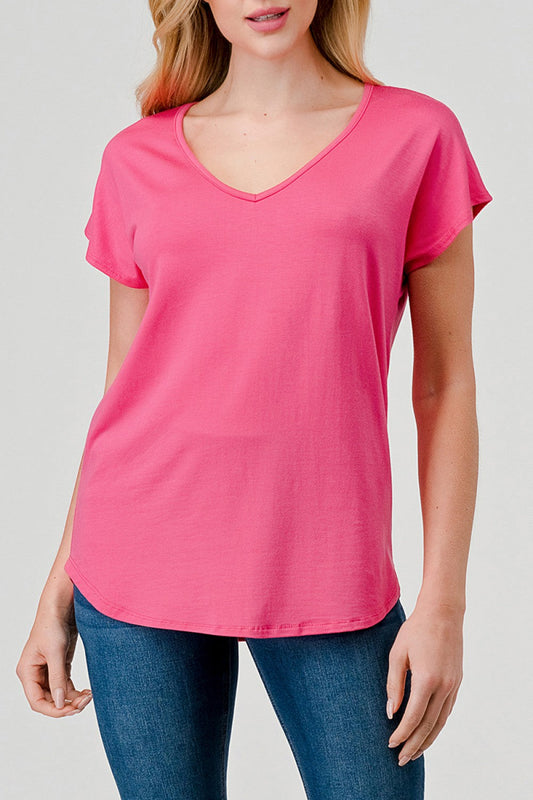 Cap Sleeve Tee in 4 vibrant colors