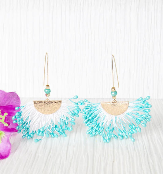 IT'S FUN TIME EARRINGS, TURQUOISE